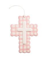 Ceramic Gingham Cross