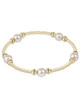 eNewton Purpose Dignity Pearl 6mm Bead Bracelet
