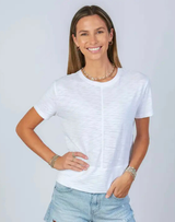 Celia Perfect Length Tee - White