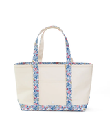 TRVL Medium Tote With Floral Trim