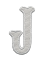 TRVL White Initial Sticker Appliques