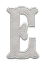 TRVL White Initial Sticker Appliques