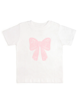 Lace Bow Puff Short Sleeve T-shirt