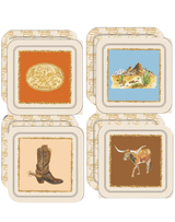 Cowboy Coaster Set of 4