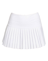 White Mini Pleated Skort
