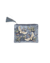 Heron Embellished Pouch