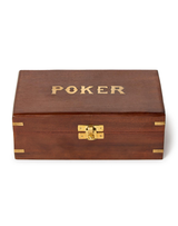 Poker Set in Wood Box