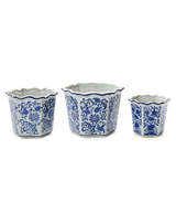 Blue & White Planters - Assorted Sizes