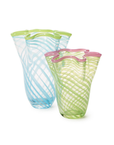 Swirl Hand Blown Vase - Assorted
