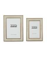 Cream Shagreen Photo Frame