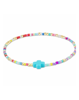 eNewton Hope Unwritten Signature Cross Bracelet - Hot Mess