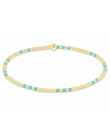 eNewton Hope Joy Pattern Bead Bracelet - Turquoise