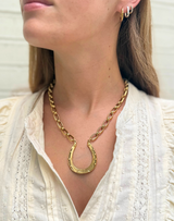 Vintage Horseshoe Chain Necklace