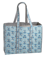 Cornflower Block Print Tote