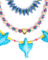 Gold Heart Opal Necklace