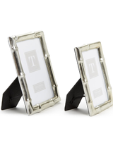 Silver Faux Bamboo Frame