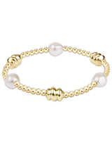 eNewton Admire Gold & Admire Pearl 3mm Gold Bracelet