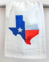 State of Texas Outline Tea Towel