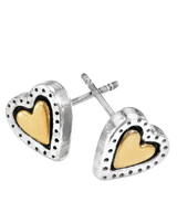 Brighton Silver/Gold Rendezvous Mini Post Earrings