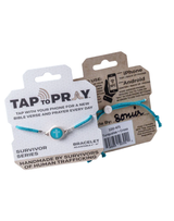 Tap to Pray Bracelet--Turquoise and Cross