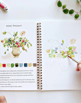Bouquets Watercolor Workbook