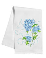 Garden Party Blue Hydrangea Kitchen Towel