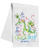 Kitchen Towel Crack Dot Bam Mahjong Dragon