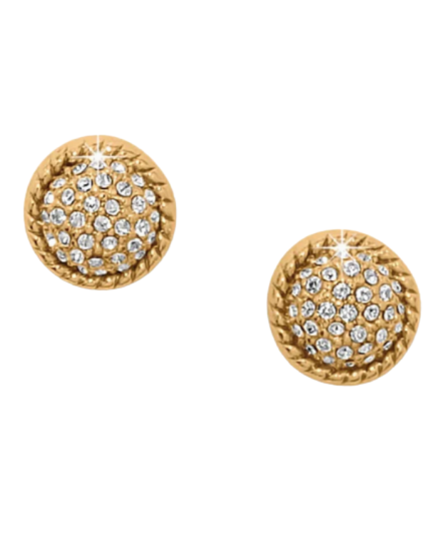 Gold Illumina Celeste Dome Post Earrings - Brighton main image 0
