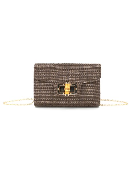 Chocolate Bamboo Clutch