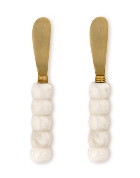 Beaded White Spreaders