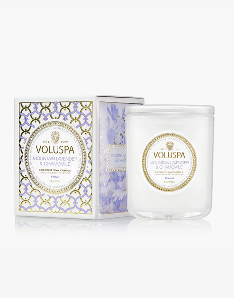Voluspa 9.5 oz Classic Candle - Mountain Lavender & Chamomile