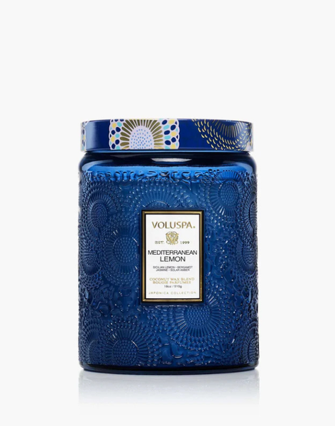 Voluspa 18 oz Large Candle - Mediterranean Lemon