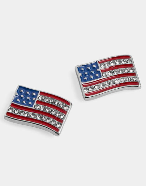 Whispers Flag Stud Earrings