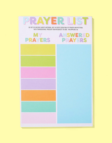 Prayer List Notepad