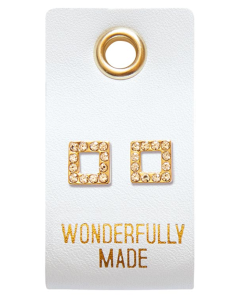 Stud Square Earrings