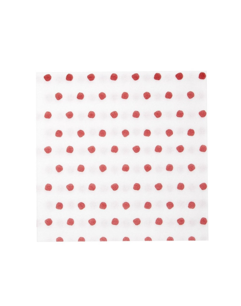 Red Dot Cocktail Napkins