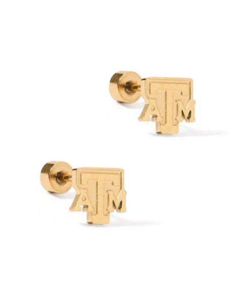 Texas A&M Logo Stud Earrings