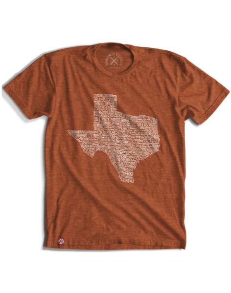 Orange Texas Towns T-shirt