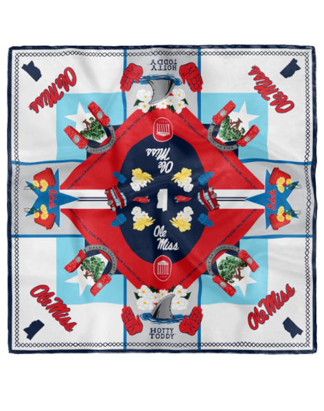 Saturday Silks Ole Miss Rebels Saturday Scarf