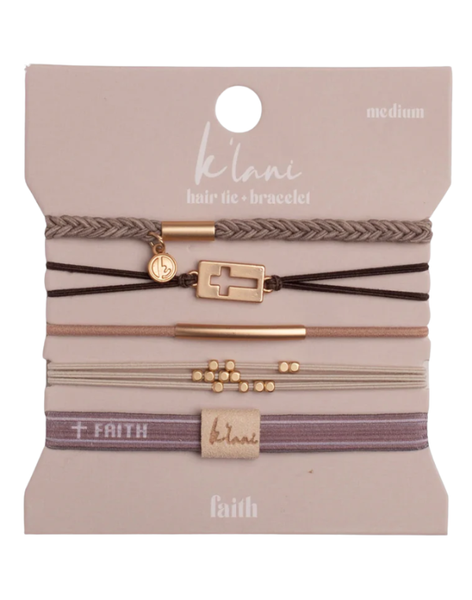 Faith Hair Tie Bracelet