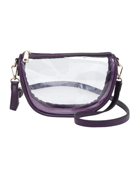 Peyton Clear Banana Crossbody Bag