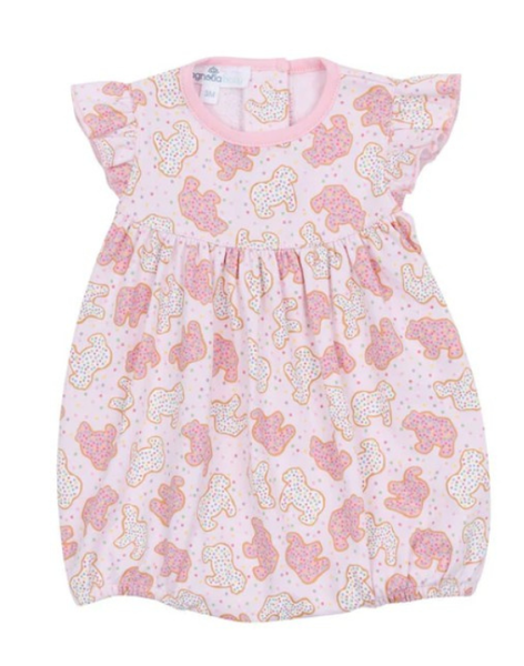 Pink Animal Crackers Flutter Bubble