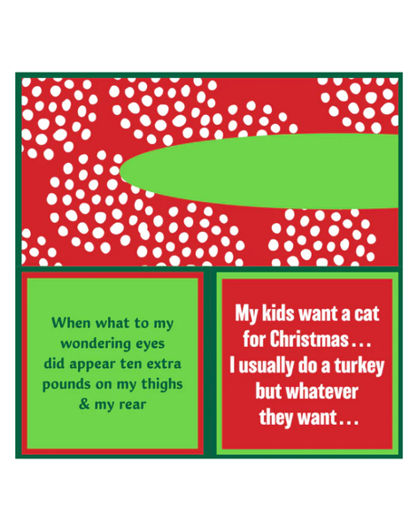 Cocktail Napkins -Cat for Christmas