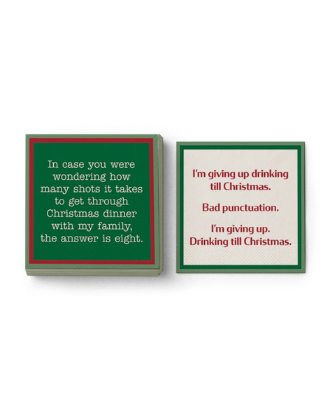 Cocktail Napkins - Xmas Window Seat