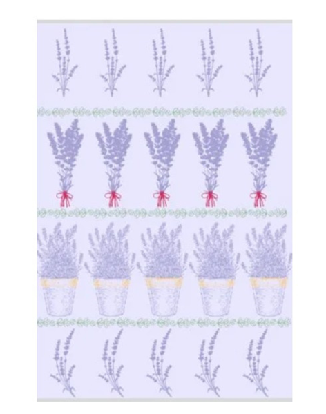 Lavender Pots Tea Towel