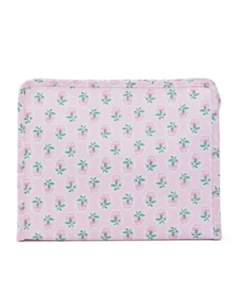 TRVL Small Roadie Zip Pouch-Peitite Fleur Pink