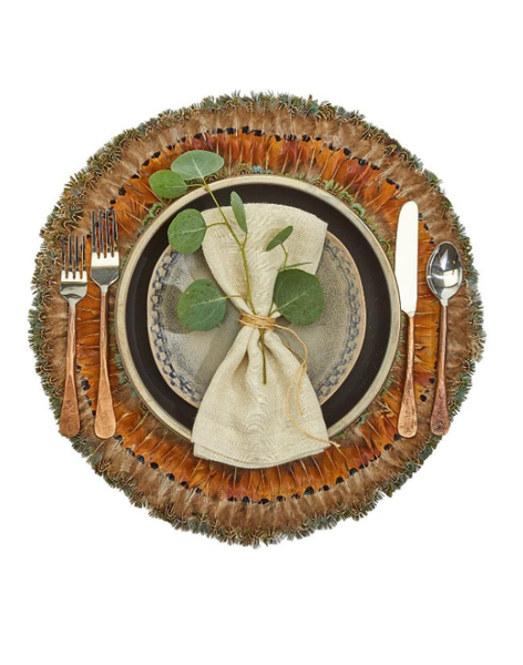 Pheasant Feathers Placemat