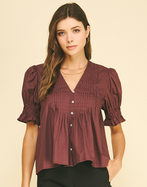 Pana Blouse- Plum