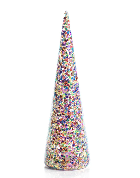 LED Multicolor Sequin Tree-11.75"