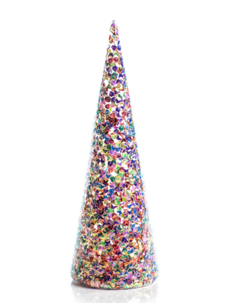 LED Multicolor Sequin Tree-10.25"